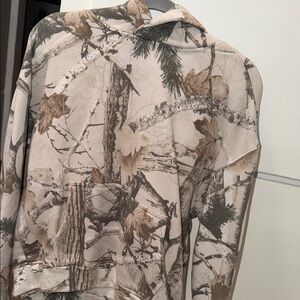 Hollister Camouflage Hoodie in Brown and Green